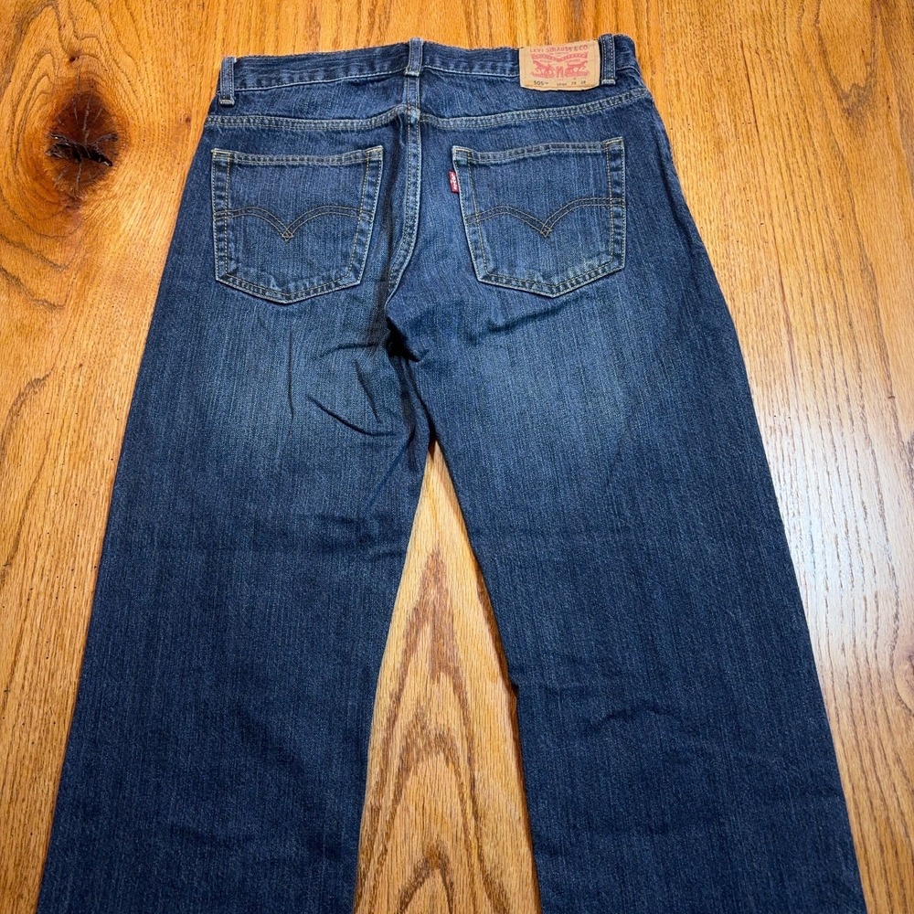 Levi 505 Regular‎ Jeans Women's 16 Reg (28X28) Straight Leg 100% Cotton Denim - Picture 8 of 10